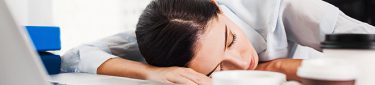 woman asleep at work due to narcolepsy in Greenwich, CT